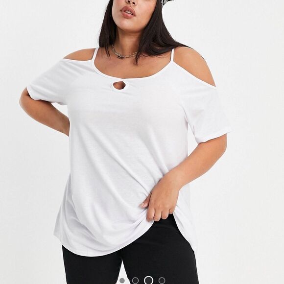 Cold Shoulder Top by Yours - Picture 1 of 4